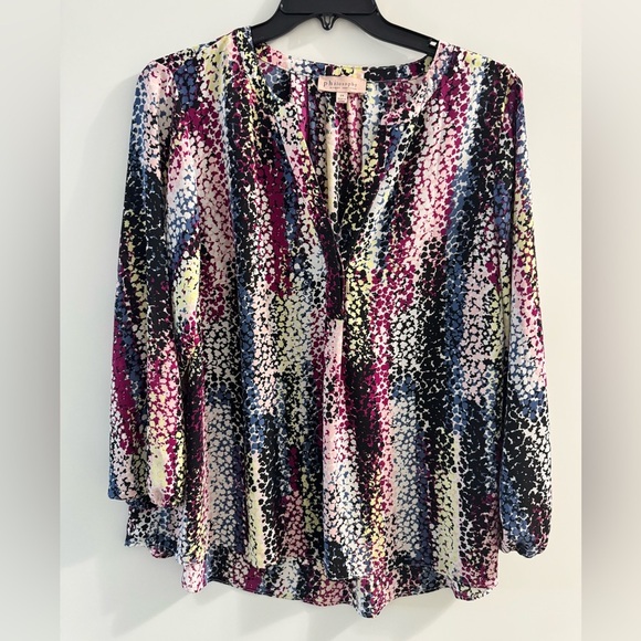 Philosophy Multi Color Graphic Blouse - Picture 1 of 10